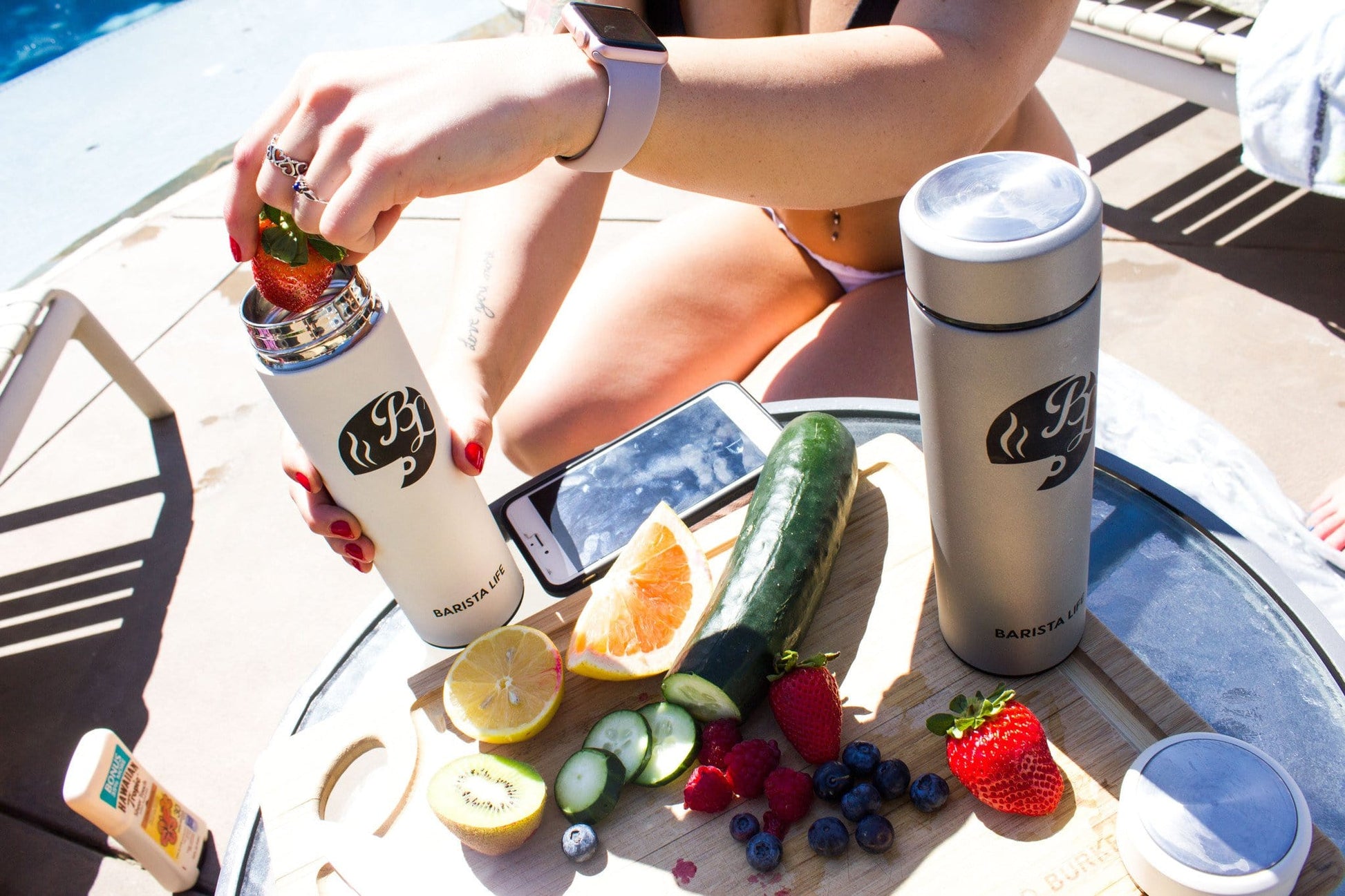 Fruit Infused Water Barista Bottle 