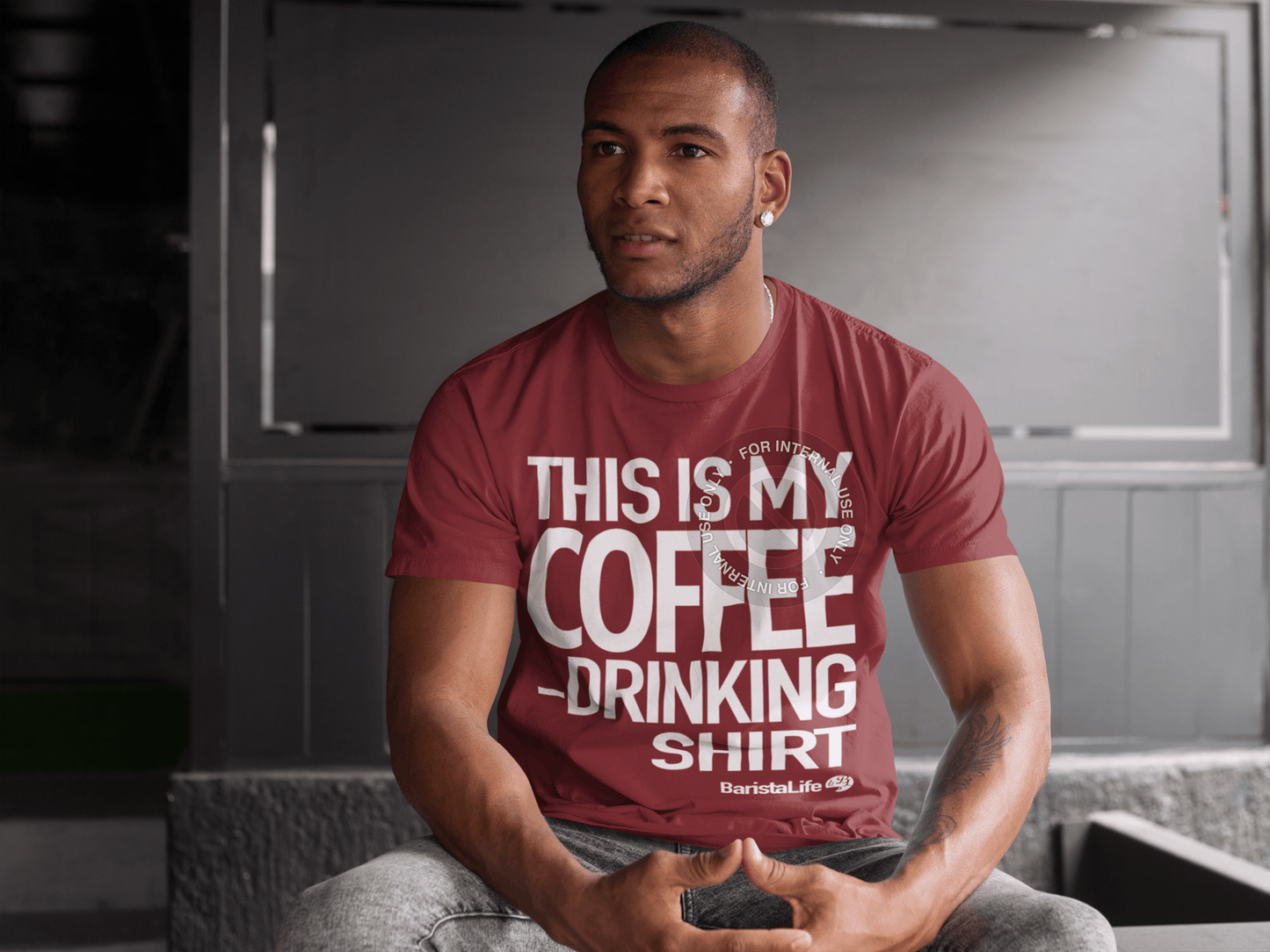 Shirts - 'This Is My Coffee Drinking Shirt' Tee