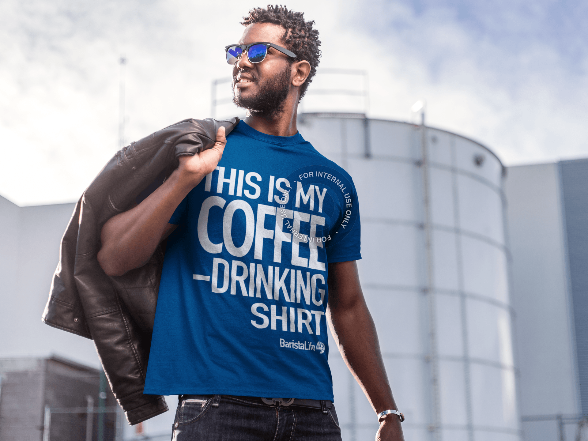 Shirts - 'This Is My Coffee Drinking Shirt' Tee